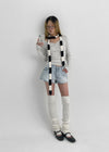 Netsua V-neck Button-up Long-sleeve T-shirt