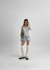 Netsua V-neck Button-up Long-sleeve T-shirt