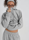 [B-BASIC] Double Cotton Rivet Hooded Zip-up