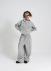 [B-BASIC] Double Cotton Rivet Hooded Zip-up