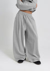 [B-BASIC] Double Cotton Rivet One-tuck Two-way Pants