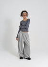 [B-BASIC] Standard Stripe Long Sleeve T-shirt (2size)