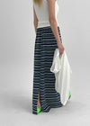 Ronb Striped String Long Skirt