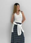 Ronb Striped String Long Skirt