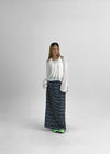 Ronb Striped String Long Skirt