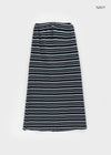 Ronb Striped String Long Skirt