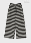 [B-BASIC] Bold Stripe Banding Pants