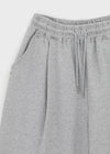 [B-BASIC] Double Cotton Rivet One-tuck Two-way Pants