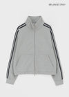 [B-BASIC] Heavy Sweat High Neck Line Zip-up