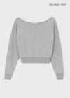 [B-BASIC] Light Sweat Off-Shoulder Man-to-Man