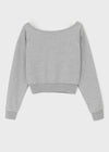[B-BASIC] Light Sweat Off-Shoulder Man-to-Man