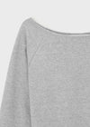 [B-BASIC] Light Sweat Off-Shoulder Man-to-Man