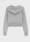 [B-BASIC] Light Sweat Slim Hooded Zip-Up