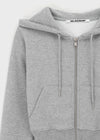 [B-BASIC] Light Sweat Slim Hooded Zip-Up