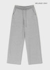 [B-BASIC] Light Sweat Straight Banding Pants