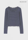 [B-BASIC] Standard Stripe Long Sleeve T-shirt (2size)