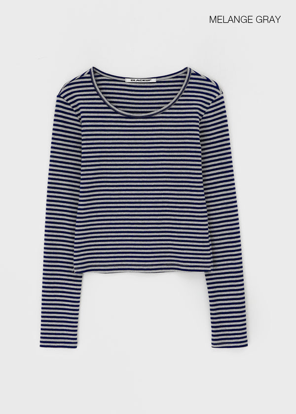 [B-BASIC] Standard Stripe Long Sleeve T-shirt (2size)