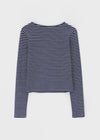 [B-BASIC] Standard Stripe Long Sleeve T-shirt (2size)