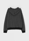 [B-BASIC] Striped Hooded Zip-up
