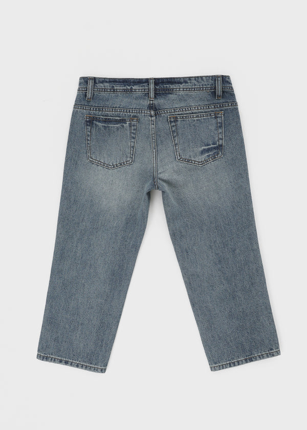 [B-DENIM] VINTAGE CAPRI JEANS 049