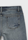 [B-DENIM] VINTAGE CAPRI JEANS 049
