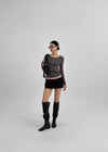 [MADE] Yusia Layered Snap Long Sleeve T-shirt