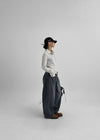 (UNISEX) Tendu Washed Balloon Cut Denim Pants