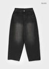 (UNISEX) Tendu Washed Balloon Cut Denim Pants