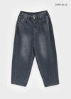 (UNISEX) Tendu Washed Balloon Cut Denim Pants