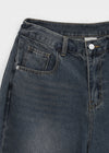 (UNISEX) Tendu Washed Balloon Cut Denim Pants