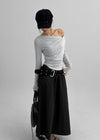 [MADE] Neriku Back Banding Long Skirt