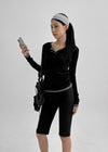 [MADE] Yusia Layered Snap Long Sleeve T-shirt