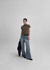 Relont Washed Wide Denim Pants