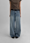 Relont Washed Wide Denim Pants