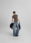 Relont Washed Wide Denim Pants