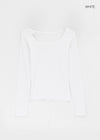 Bonfillit Square Neck Long Sleeve T-shirt