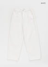 Pantone Back Embroidered Wide Cotton Pants