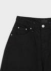 Pantone Back Embroidered Wide Cotton Pants