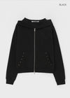 [MADE] Plain Cotton Hooded Zip-up