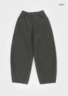 (UNISEX) Moyan Stripe Back Pocket Balloon Cotton Pants