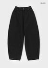 (UNISEX) Moyan Stripe Back Pocket Balloon Cotton Pants