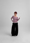 [MADE] Psyche Tencel Off-Shoulder Long Sleeve T-Shirt