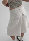 Noir Cotton Studded Bermuda Shorts