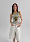 Bear Color Block See-through Sleeveless