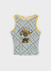 Bear Color Block See-through Sleeveless
