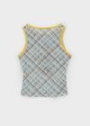 Bear Color Block See-through Sleeveless