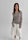 [MADE] Psyche Tencel Off-Shoulder Long Sleeve T-Shirt