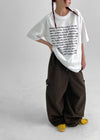 Avin Overfit Lettering Short Sleeve T-shirt