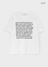 Avin Overfit Lettering Short Sleeve T-shirt