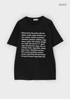 Avin Overfit Lettering Short Sleeve T-shirt